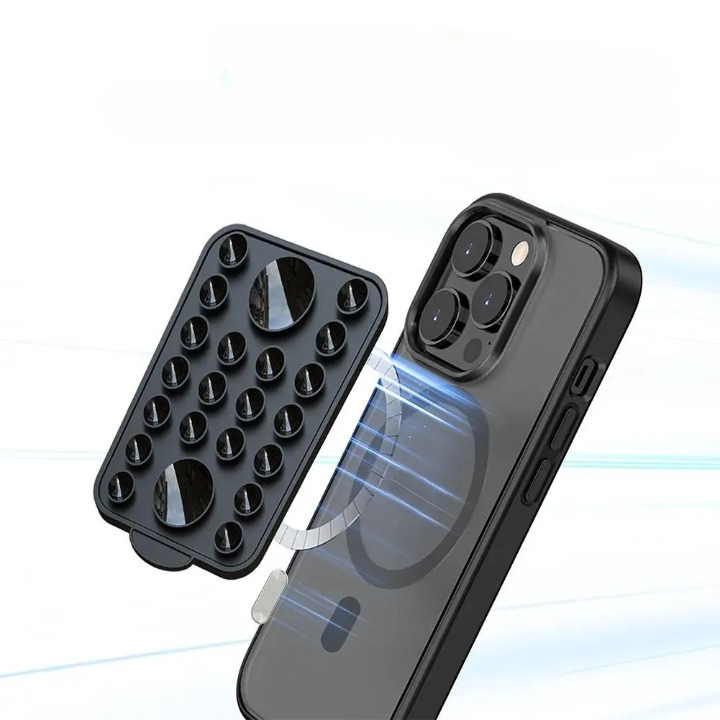 Ventouse Magnétique en Silicone pour Téléphone Portable avec Aimant