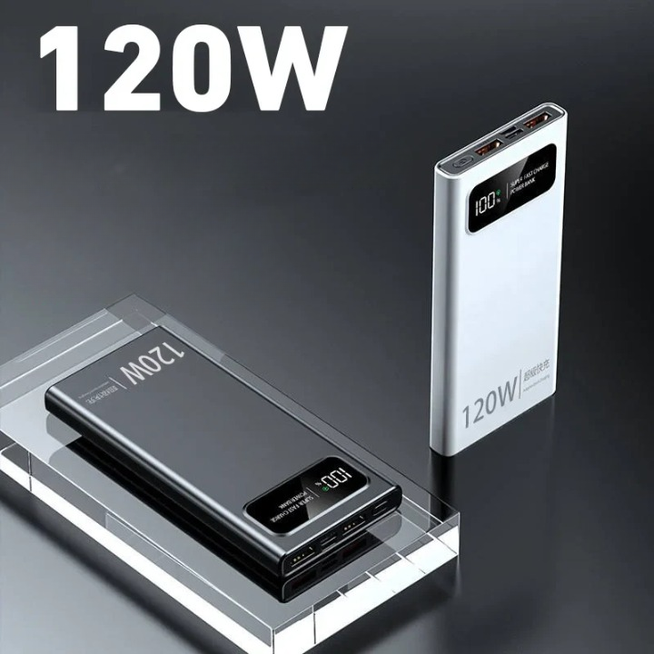 PowerBank Portable Haute Capacité - 200000mAh, Charge Super Rapide 120W